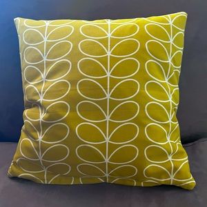 ORLA KIELY Stem Accent Pillow - 15 x 15 in. - Yellow/White